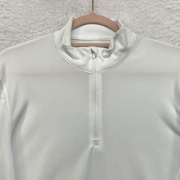 Helly Hansen Pullover Mens Small White 1/4 Zip Performance Long Sleeve HH Logo - Picture 4 of 10